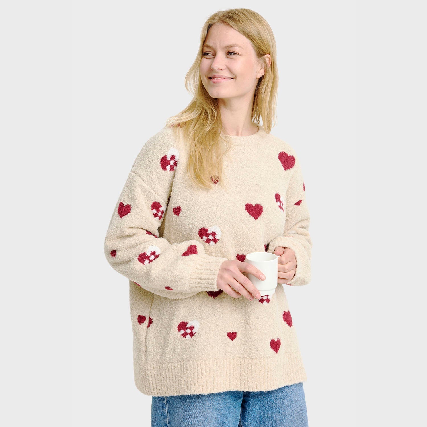 Christmas Heart Sweater โ Women